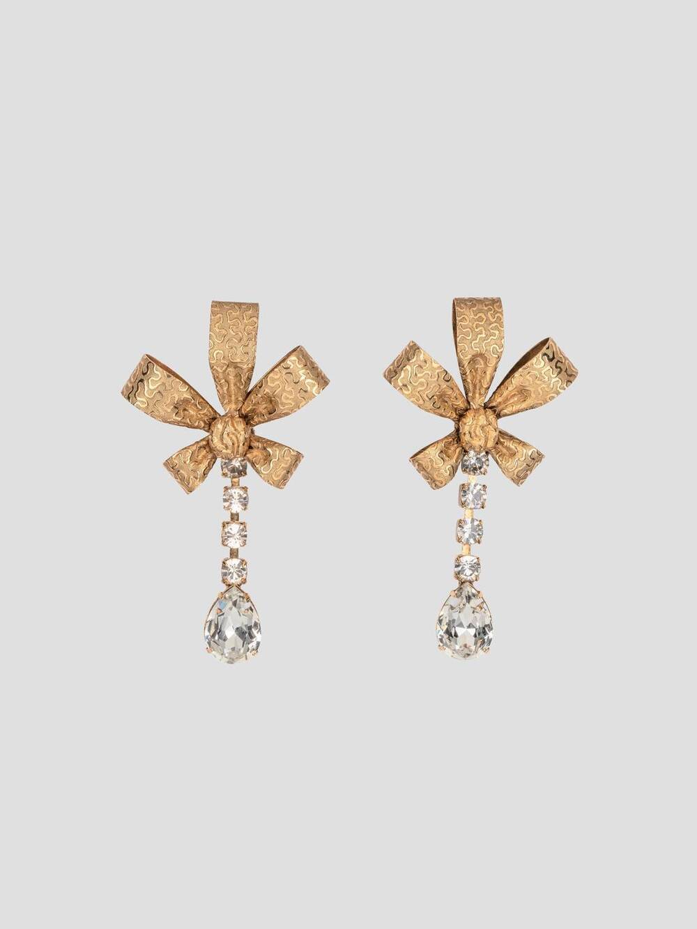 NEW JENNIFER BEHR women's hollis bow earrings in gold